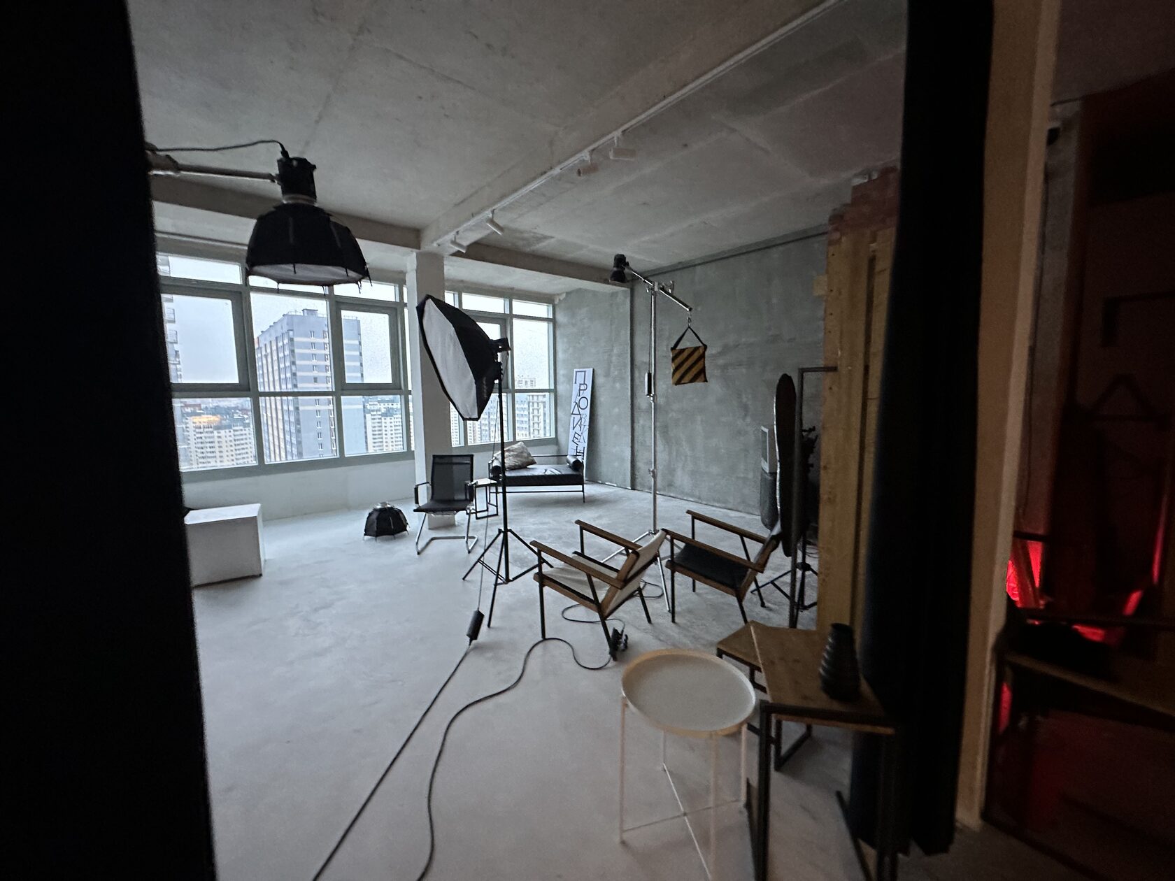 Гримёрная зона студии